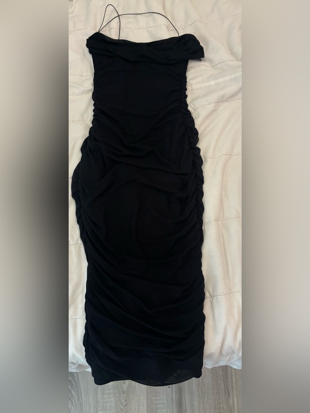 Oh Polly Black Dress with Branded Neck Label